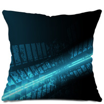 Racing Square Background, Vector Illustration Abstraction In Racing Car Track Pillows 95399005