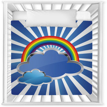 Rainbow And Clouds Nursery Decor 62903986