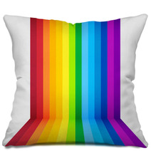 Rainbow Perspective Background Pillows 47876215