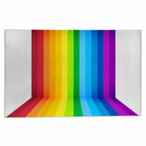 Rainbow Perspective Background Rugs 47876215