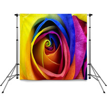 Rainbow Rose Or Happy Flower Backdrops 59603526