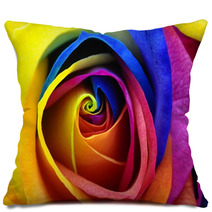 Rainbow Rose Or Happy Flower Pillows 59603526