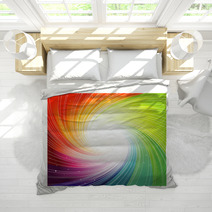 Rainbow Swirl Background Bedding 12192673