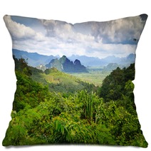 Rainforest Of Khao Sok National Park In Thailand Pillows 47263789