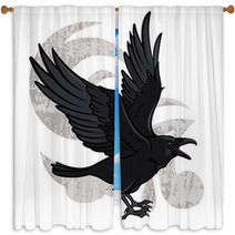 Raven 002 Window Curtains 89617033