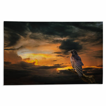 Raven At Sunset Rugs 94347353