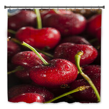 Raw Organic Red Cherries Bath Decor 65200311