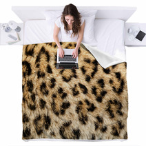Real Live North Chinese Leopard Skin Texture Background Blankets 46020809