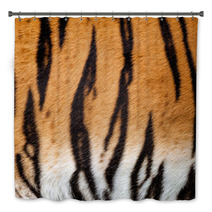 Real Live Tiger Fur Stripe Pattern Background Bath Decor 44789361