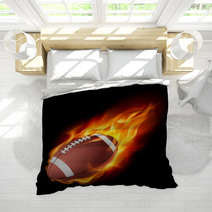 Realistic American Football In The Fire Bedding 35412401