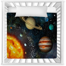 Realistic Solar System Display Contains The Sun And Nine Planets Nursery Decor 44620857