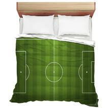 Realistic Vector Football - Soccer Field Bedding 55755436