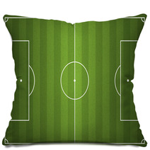 Realistic Vector Football - Soccer Field Pillows 55755436