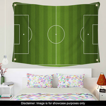 Realistic Vector Football - Soccer Field Wall Art 55755436