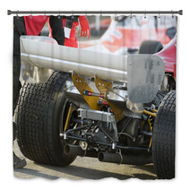 Rear Wheels And Engine A Race Car Bath Decor 39716067