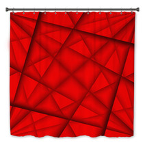 Red Abstract Background Bath Decor 60626237