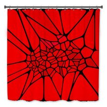 Red Abstract Background Of Triangles Bath Decor 59148979