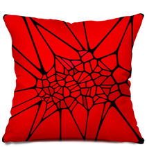 Red Abstract Background Of Triangles Pillows 59148979