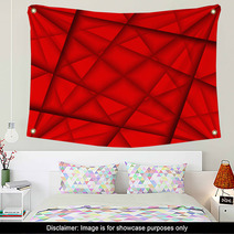 Red Abstract Background Wall Art 60626237