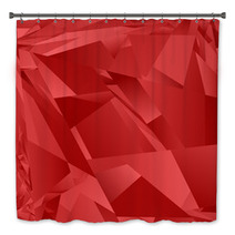 Red Abstract Irregular Rectangle Pattern Background Bath Decor 63865626