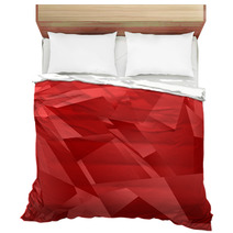 Red Abstract Irregular Rectangle Pattern Background Bedding 63865626