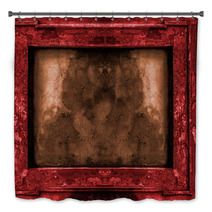 Red And Gold Old Gothic Frame Bath Decor 78459758
