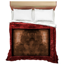 Red And Gold Old Gothic Frame Bedding 78459758