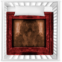 Red And Gold Old Gothic Frame Nursery Decor 78459758