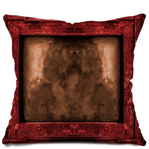 Red And Gold Old Gothic Frame Pillows 78459758