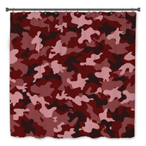 Red Camouflage Bath Decor 60295188