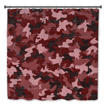 Red Camouflage Bath Decor 85070360