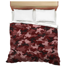 Red Camouflage Bedding 85070360