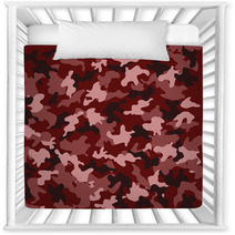 Red Camouflage Nursery Decor 60295188