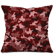 Red Camouflage Pillows 60295188