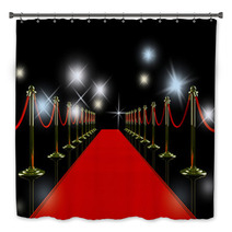 Red Carpet At Night Bath Decor 21482184