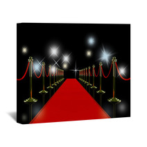 Red Carpet At Night Wall Art 21482184