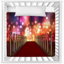 Red Carpet Entrance With Multi Colored Light Burst Nursery Decor 42079135
