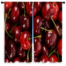 Red Cherry Window Curtains 14713306