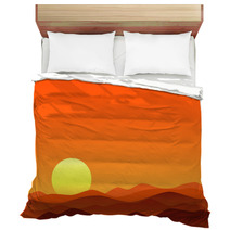 Red Desert Bright Sunrise Bedding 67464516