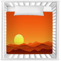 Red Desert Bright Sunrise Nursery Decor 67464516