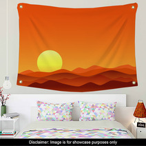 Red Desert Bright Sunrise Wall Art 67464516