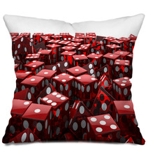 Red Dice Pile Pillows 50423938
