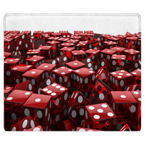 Red Dice Pile Rugs 50423938