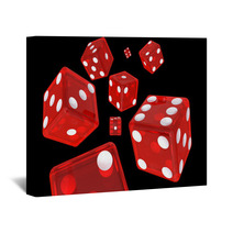 Red Dice Wall Art 59849626
