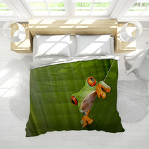 Red Eyed Tree Frog Peeping Bedding 43998822