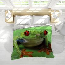 Red Eyed Treefrog Macro Isolated Exotic Frog Curious Animal Brig Bedding 53740800