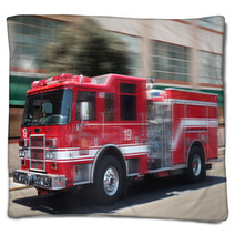 Red Fire Truck Blankets 1248965