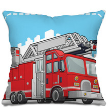 Red Fire Truck Or Fire Engine Pillows 54870864