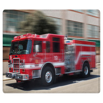 Red Fire Truck Rugs 1248965