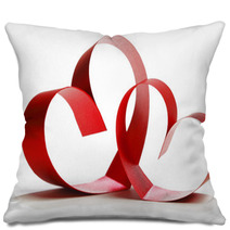 Red Heart Ribbons Pillows 59174878